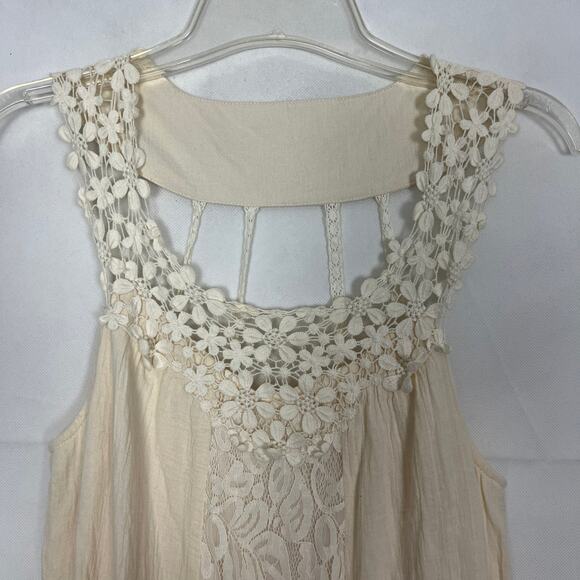 Flying Tomato Crochet Lace Maxi Dress Womens Small Cottagecore Boho Wedding - Picture 4 of 15